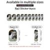 Cat on Carpet Nail Stickers 50 Sheets Gloss Nail Strips Bundle Long Lasting Gel Nail Stickers Art Decals Easy to Apply and Remove for Women DIY Decorations view 3