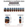 New York City Scenery Nail Stickers 50 Sheets Gloss Nail Strips Bundle Long Lasting Gel Nail Stickers Art Decals Easy to Apply and Remove for Women DIY Decorations view 3