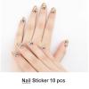 Mid Century Modern Nail Stickers 50 Sheets Gloss Nail Strips Bundle Long Lasting Gel Nail Stickers Art Decals Easy to Apply and Remove for Women DIY Decorations view 2