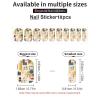 Mid Century Modern Nail Stickers 50 Sheets Gloss Nail Strips Bundle Long Lasting Gel Nail Stickers Art Decals Easy to Apply and Remove for Women DIY Decorations view 3