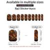 Monarch Butterflies Nail Stickers 50 Sheets Gloss Nail Strips Bundle Long Lasting Gel Nail Stickers Art Decals Easy to Apply and Remove for Women DIY Decorations view 3