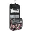 Skull Heart Valentine's Travel sizoiletries kit with Hanging Hook Essential Makeup Bags Traveling view 3