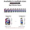 Pansy Perfection Nail Stickers 50 Sheets Gloss Nail Strips Bundle Long Lasting Gel Nail Stickers Art Decals Easy to Apply and Remove for Women DIY Decorations view 3