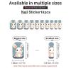 Cartoon Cute Bunny Nail Stickers 50 Sheets Gloss Nail Strips Bundle Long Lasting Gel Nail Stickers Art Decals Easy to Apply and Remove for Women DIY Decorations view 3