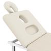 31.5 Wide Stationary Massage Table with Face Pillow and Stainless Steel Adjustable Legs, Adjustable Backrest for Treatment, Physical Therapy, Spa Facial Professional Heavy Duty Massage Bed - White view 3