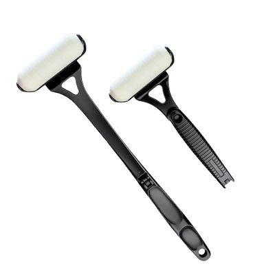 2025 Back Lotion Applicator with Foldable Handle - Self Tanning Sunscreen Moisturizer Applicator Tool, Non-Slip Roller for Back Shoulder Body Care, Cream & Medicine Application (Black)