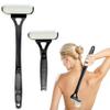 2025 Back Lotion Applicator with Foldable Handle - Self Tanning Sunscreen Moisturizer Applicator Tool, Non-Slip Roller for Back Shoulder Body Care, Cream & Medicine Application (Black) view 2