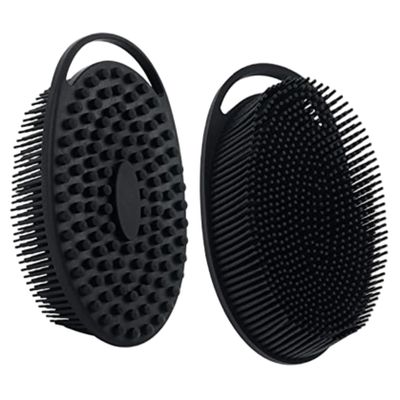 2PCS Silicone Body Scrubber, 2-in-1 Double Side Body Wash Scrubber, Soft Silicone Shower Brush, Hanging Exfoliating Brush for Men Women Gifts, Brushes