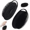 2PCS Silicone Body Scrubber, 2-in-1 Double Side Body Wash Scrubber, Soft Silicone Shower Brush, Hanging Exfoliating Brush for Men Women Gifts, Brushes view 2