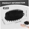2PCS Silicone Body Scrubber, 2-in-1 Double Side Body Wash Scrubber, Soft Silicone Shower Brush, Hanging Exfoliating Brush for Men Women Gifts, Brushes view 4