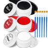 3 Colors Oil Based Face Body Paint Set with 6 Brushes, White Black Red Clown Makeup Kit for Halloween Goth Pennywise Joker Devil Zombie Vampire Skeleton SFX Cosplay Stage, Non Toxic for Kids & Adults view 1