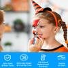3 Colors Oil Based Face Body Paint Set with 6 Brushes, White Black Red Clown Makeup Kit for Halloween Goth Pennywise Joker Devil Zombie Vampire Skeleton SFX Cosplay Stage, Non Toxic for Kids & Adults view 2