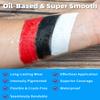 3 Colors Oil Based Face Body Paint Set with 6 Brushes, White Black Red Clown Makeup Kit for Halloween Goth Pennywise Joker Devil Zombie Vampire Skeleton SFX Cosplay Stage, Non Toxic for Kids & Adults view 3