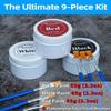 3 Colors Oil Based Face Body Paint Set with 6 Brushes, White Black Red Clown Makeup Kit for Halloween Goth Pennywise Joker Devil Zombie Vampire Skeleton SFX Cosplay Stage, Non Toxic for Kids & Adults view 4
