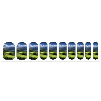 Scenic Hawaii Golf Tropical Nail Stickers 50 Sheets Gloss Nail Strips Bundle Long Lasting Gel Nail Stickers Art Decals Easy to Apply and Remove for Women DIY Decorations