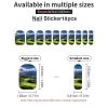 Scenic Hawaii Golf Tropical Nail Stickers 50 Sheets Gloss Nail Strips Bundle Long Lasting Gel Nail Stickers Art Decals Easy to Apply and Remove for Women DIY Decorations view 3