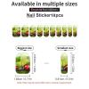 Funny Ladybug Holding Umbrellas Nail Stickers 50 Sheets Gloss Nail Strips Bundle Long Lasting Gel Nail Stickers Art Decals Easy to Apply and Remove for Women DIY Decorations view 3