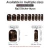 Brown Labrador Retriever Nail Stickers 50 Sheets Gloss Nail Strips Bundle Long Lasting Gel Nail Stickers Art Decals Easy to Apply and Remove for Women DIY Decorations view 3
