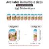 Candy Land Nail Stickers 50 Sheets Gloss Nail Strips Bundle Long Lasting Gel Nail Stickers Art Decals Easy to Apply and Remove for Women DIY Decorations view 3