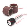 10 Pcs 12.5mm Grit 80# Sanding Bands +3.17mm Mandrel Rotary Tool Drill Bits view 2
