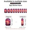Beach Sunset Nail Stickers 50 Sheets Gloss Nail Strips Bundle Long Lasting Gel Nail Stickers Art Decals Easy to Apply and Remove for Women DIY Decorations view 3