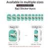 Goat Frolic Nail Stickers 50 Sheets Gloss Nail Strips Bundle Long Lasting Gel Nail Stickers Art Decals Easy to Apply and Remove for Women DIY Decorations view 3