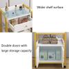 KK-GAL Modern Beauty Salon Trolley Cart, Metal Storage Organizer with Wheels for Salon & Spa Resorts, Salon Work Station with Wheels, Multi-Function Salon Tray Cart for Esthetician,White a view 3