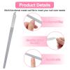 4 Pcs Diamond Deb Nail File Metal Nail File With Sharp Pointed Tip, Stainless Steel Nail Filer Metal Nail Files For Natural Nails Double Sided Manicure Pedicure Toenails Tools For Salon Home (Large 2) view 3