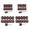 10 Pcs 12.5mm Grit 80# Sanding Bands +3.17mm Mandrel Rotary Tool Drill Bits view 2