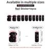 Cute Black Pug Nail Stickers 50 Sheets Gloss Nail Strips Bundle Long Lasting Gel Nail Stickers Art Decals Easy to Apply and Remove for Women DIY Decorations view 3