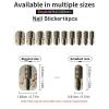 Microphone with Music Note Nail Stickers 50 Sheets Gloss Nail Strips Bundle Long Lasting Gel Nail Stickers Art Decals Easy to Apply and Remove for Women DIY Decorations view 3