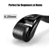 Microneedle Derma Roller for Hair Beard Face Skin 0.25mm Beard Roller Microneedling Roller, Microneedle Roller 0.25mm for Men Women Home Use view 2
