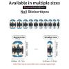 Chicago Skyline Nail Stickers 50 Sheets Gloss Nail Strips Bundle Long Lasting Gel Nail Stickers Art Decals Easy to Apply and Remove for Women DIY Decorations view 3