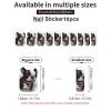 Boston Terrier Nail Stickers 50 Sheets Gloss Nail Strips Bundle Long Lasting Gel Nail Stickers Art Decals Easy to Apply and Remove for Women DIY Decorations view 3