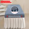 Grey,80 * 190cm(S),LDLCYCN Velvet Massage Table Sheet Spa Bed Cover with Face Hole Massage Table Fitted Sheet Reusable All-Round Wrap Massage Table Mattress Cover for Beauty Salon Washable view 3