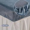 Grey,80 * 190cm(S),LDLCYCN Velvet Massage Table Sheet Spa Bed Cover with Face Hole Massage Table Fitted Sheet Reusable All-Round Wrap Massage Table Mattress Cover for Beauty Salon Washable view 4