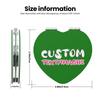 Personalized Compact Mirror for Women Purse Custom Mini Travel Pocket Mirror for Small Folding with Logo for Valentine's Day Birthday Party Green Heart Shape view 3