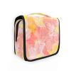 Abstract Bright Flowers Travel Toiletry Bag Men with Hanging Hook Necessities Waterproof Toiletry Bag Cruises view 1