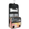 Abstract Bright Flowers Travel Toiletry Bag Men with Hanging Hook Necessities Waterproof Toiletry Bag Cruises view 3