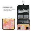Abstract Bright Flowers Travel Toiletry Bag Men with Hanging Hook Necessities Waterproof Toiletry Bag Cruises view 4