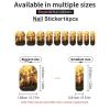 Cute Foxes Nail Stickers 50 Sheets Gloss Nail Strips Bundle Long Lasting Gel Nail Stickers Art Decals Easy to Apply and Remove for Women DIY Decorations view 3