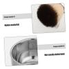 NIYANGLE 1 Set Men Shaving Brush Set Kit with Bristles Bowl Holder for Home and Travel Convenient Versatile Shaving Supplies for Grooming view 3