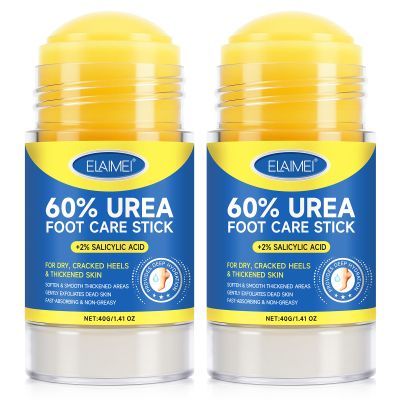 2 PCS Urea Cream 60% Urea Cream 60% Foot Care Stick Deeply Moisturising and Fast Absorbing Gentle Exfoliation For Dry, Cracked Heels & Thickened Skin