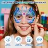 Professional Face Painting Kit  42 Color Water-Activated Face Paint Makeup Palette with Stencils, Gems & Brushes  Non-Toxic Body Paint for Parties, Festivals, School Events & Carnival view 2