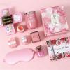 Christmas Spa Gift Basket with Bath Essentials- Pink Rose Relaxation Kit Set, Birthday Spa Items Box for Women, Wife, Mom, Sister, Mom, Her, Friends view 2
