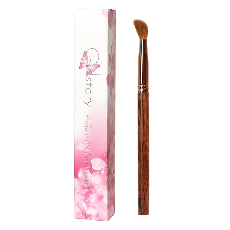 1pc Hand Crafted Makeup Brushes Soft Goat Weasel Badger Hair Powder Blush Eye Shadow Blending Eyebrow Brush Rosewood Handle Professional Make Up Brushes (HL207)