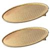 4 Pcs Blank Hair Clips Alloy Alligator Hair Clips Hair Barrettes with Oval Blank Cabochon Setting Tray and Cover for DIY Hair Accessories Making (Large) view 1