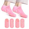 10 Large Silicone Moisturizing Socks for Women 2Pairs Extra-Large Soft Gel Foot Socks for Dry Cracked Feet | Lock in Moisture, Do Not Walk During Use view 1