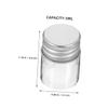 JECOMPRIS 48pcs Small Glass Bottles Transparent Vials with Screw Caps for Samples Powders Cosmetics Jewelry Storage Easy to Clean Portable High Visibility Glass Containers view 2