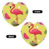 KKLWEGU Pink Flamingo and Watermelon Compact Pocket Mirror,1x/2x Cosmetic Mirror Portable Folding Handheld Mirrors Portable Travel Makeup Mirror for Women Girls view 2